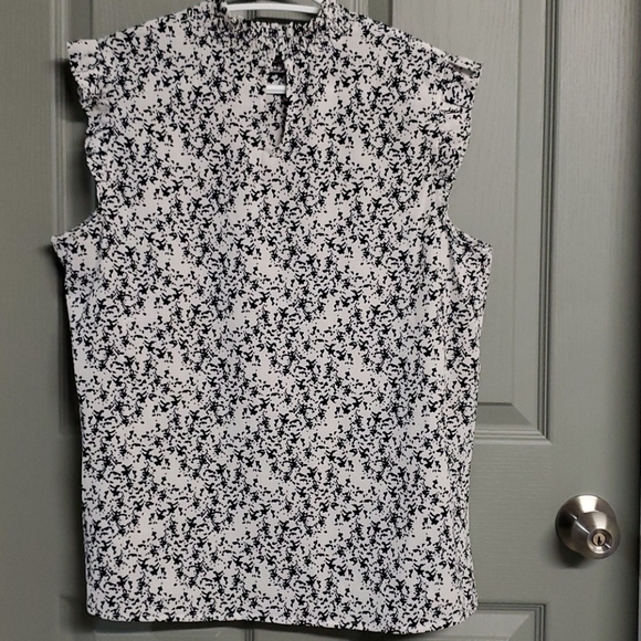 Flutter Sleeves Smock Neck Blouse - Picture 2 of 5